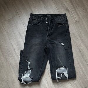 Wild Fable Black Distressed Ankle Jeans